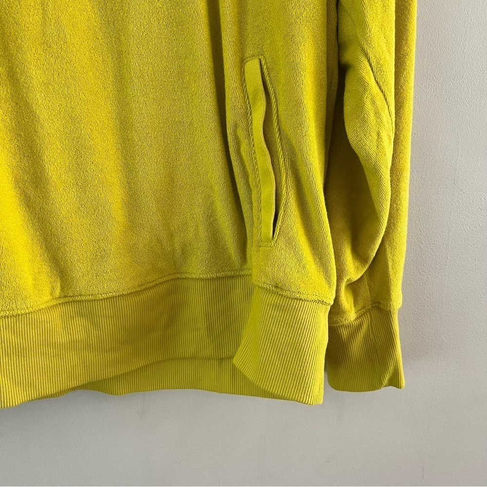 Offline by aerie Half zip mock neck terry pullover top Ladies size small yellow - Picture 3 of 8